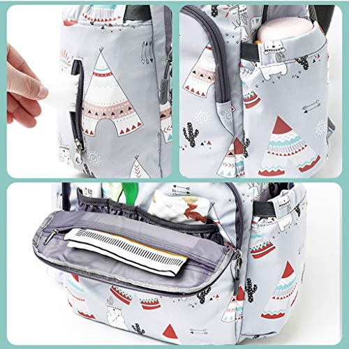 DLJJJLLM Mochila Bolsa Pañales Cambiar Bebés Cochecito Cambiador Correas De Hombro Anchas For Mamá Y Papá (Color : Heavy Colors, Size : 30cm)