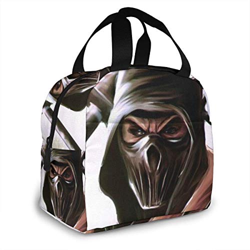 DODOD bolsa del almuerzo Mor-Tal Kom-Bat Portable Lunch Bag Insulated Cooler Tote Box For Travel/Picnic/Work/School