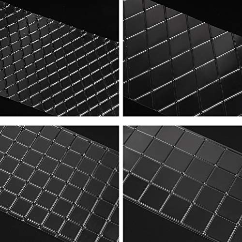 DODUOS Tapete de impresión de Pasta de azúcar de 8 Piezas, Molde Transparente para decoración de Pasteles, tapete para Hornear en Relieve para Chocolate, Pastel, Galleta