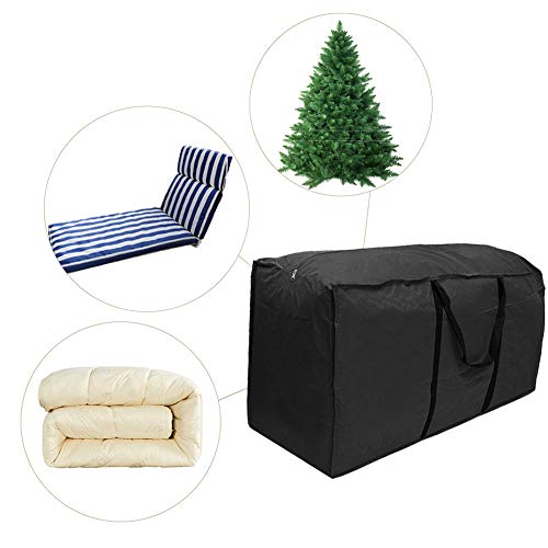 DOGKLDSF Cojines para el Almacenamiento de Muebles de jardín, Ropa Grande underbed Tienda Bolsa con Cremallera, Resistente al Agua, UV, Ropa de Cama, Ropa o la eliminación