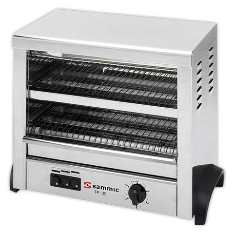 DOJA Industrial | Tostador de pam SAMMIC TP-20 | SAMMIC de acero inoxidable de dos pisos | Desayunos