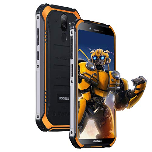 DOOGEE S40 Lite Dual SIM Movil Todoterreno, Android 9.0 Telefonos Moviles Libres IP68/IP69K Impermeable 2GB+16GB, 4650mAh 5,5 Pulgada, Cámara 8MP+5MP, Huella Dactilar Desbloqueo Facial - Naranja