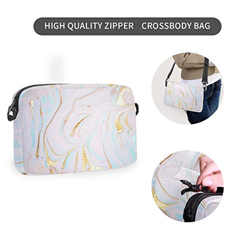 DOSHINE Mochila de Viaje Desmontable, patrón de mármol Pastel, Mochila Escolar para Hombres Mujeres niños niñas