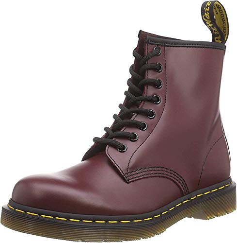Dr. Martens 1460 Smooth, Botas Militares Unisex, Rojo (Rouge Cerise), 43 EU