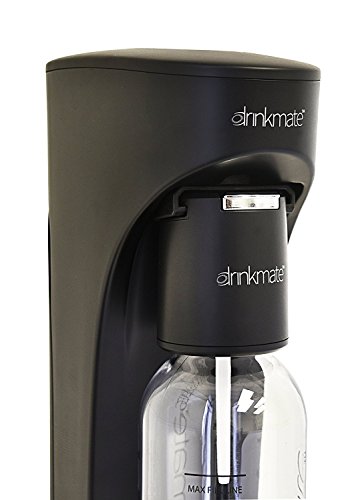 DrinkMate Máquina Para Gasificar Bebidas, sin CO2 cilindro, Negro Mate