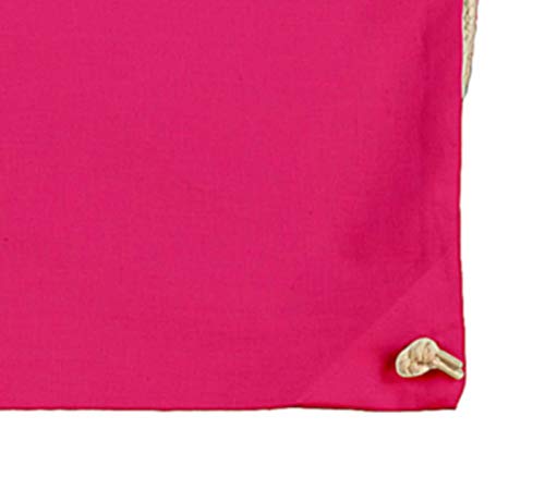 Druckerlebnis24 Cool and Sweet - Bolsa de tela (algodón bio), color rosa, tamaño talla única