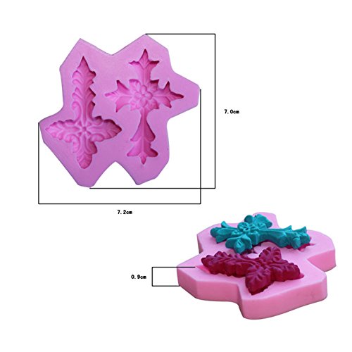 DUBENS - Molde de silicona para fondant, chocolate de alta definición, decoración para cupcakes, manualidades, bautizos, fiestas, pasteles, manualidades, manualidades