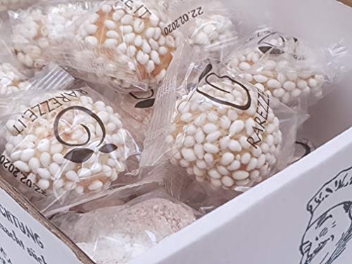Dulces de almenda con anís , en bonito estuche regalo (gr.400). RAREZZE: productos típicos, cannoli, pasta de almendra, cassate, de pastelería artesanal siciliana