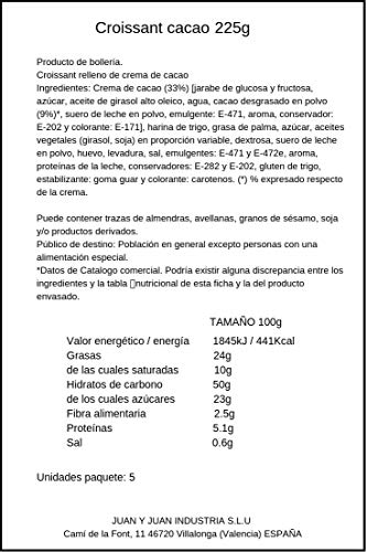 Dulcesol Croissants Cacao 5 Unidades 225 g