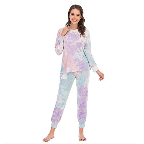 DUOMI Pijamas de Mujer, Pijamas Suaves, Pantalones de Manga Larga, Trajes de otoño e Invierno.