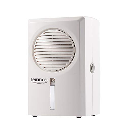 DW&HX Mini Deshumidificador, Portátil Silencioso Apagado automático Deshumidificadors Eliminar la Humedad De Armarios, Baños, Barcos, Cocinas -Blanco