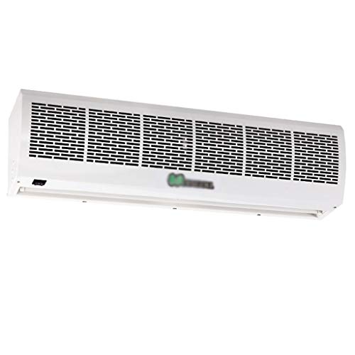 DZWSD Barrera de Aire 90 cm / 120 cm / 150 cm Blanco. Gran Volumen de Aire Comercial. Cortina de Aire para Interiores, muda 220V / 50Hz-≤50db sin calefacción, con botón pulsador