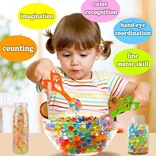 E-Bestar 50000 PCS Bolas de Gel de Agua para niños,No-Toxicas Hidrogel Bolas Perlas de Gel Water Beads Cuentas de Agua de Crecimiento para niños,Florero,Decoración,Plantas,Flores