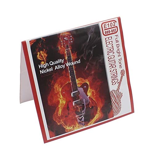 E102 Super Slinky Cuerdas for guitarra eléctrica bajos Dynacore Tensión Normal (Color : E102)