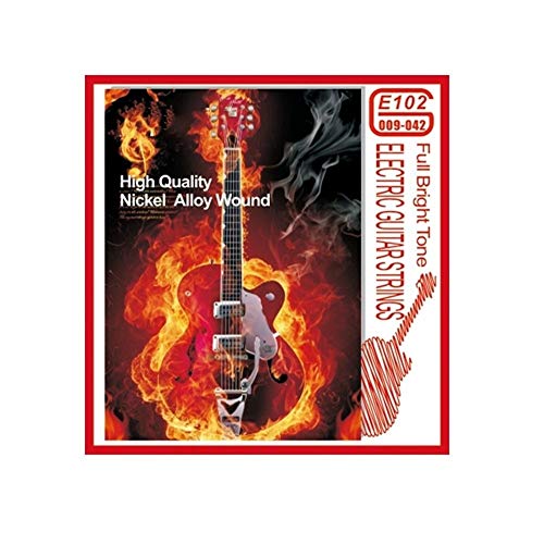 E102 Super Slinky Cuerdas for guitarra eléctrica bajos Dynacore Tensión Normal (Color : E102)