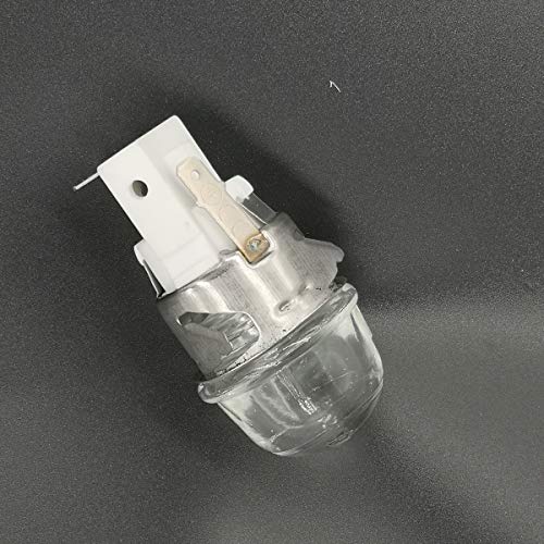 E14 2501 - Soporte para lámparas de horno, frente de horno de alta temperatura de 500 grados, cubierta de horno con bombillas de 25 W 250V.