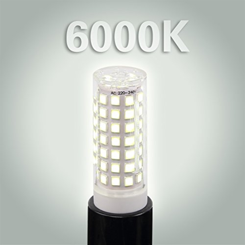 E14 bombilla LED 9W, ZSZT rosca Edison pequeña (SES), equivalente a bombilla halógena de 75W, Blanco frío 6000K, 2 Piezas