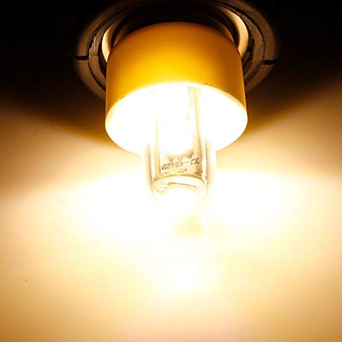 E14 Bombilla LED para lámpara de refrigerador, 1W, 220V CA, 7 leds SMD 5050, Bombilla LED blanca cálida, Para luz de refrigerador, Lámpara de costura, Mini luz de mesa, Paquete de 2