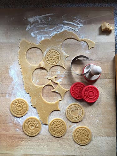 East de West Trading GmbH sellos para galletas, galletas, juego de sellos, Capuchino realmente y galletas también de galletas cortadores para galletas, 3 Varios diseños + + Receta para el éxito
