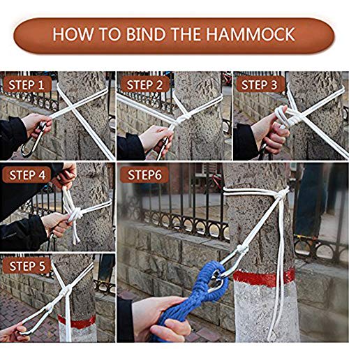EASY EAGLE Hamaca Colgante de Tela con 60CM Travesaños de Madera, 220x120CM Hamacas Grande para Jardín Acampada Exterior, 300KG Carga, Rayas Azul-Verdes