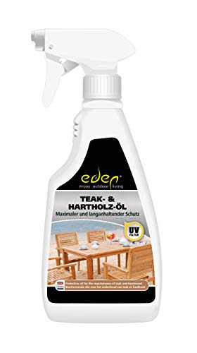 Eden - Aceite Protector para Maderas duras como Teca, Roble, Caoba, Haya, Roble y bangkirai
