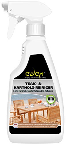 Eden - Limpiador para Maderas duras como Teca, Robinia, Caoba, Haya, Roble y bangkirai