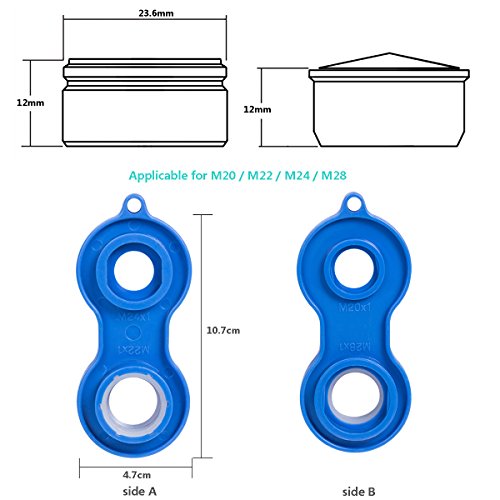 EFANTUR Filtro de Grifo Aireador Atomizador 20 unidades con la llave ingresa Pulverizador Economizador de boquillas 24 mm (M24) para cocina (ahorro de agua)
