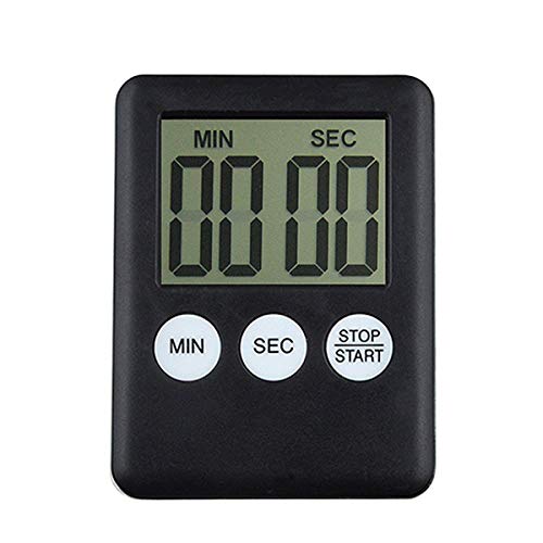 Eidyer Temporizador digital de Cocina con cuenta atrás, magnético, alarma ajustable de volumen fuerte, digital LCD, dispositivo de cuenta atrás para cocinar,99 minutos y 59 segundos