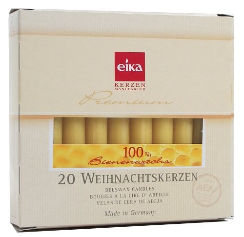 Eika - Velas de Navidad, 100 % Cera de Abeja