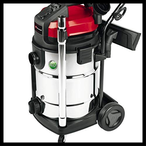Einhell Expert 2342363 Aspirador seco/ liquido TE-VC 2230 SA de tipo industrial, 1150 W, 30 L, color plateado