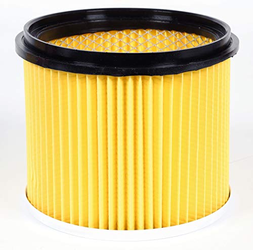 Einhell Filtro de repuesto plisado original con cubierta, adecuado para aspirador seco / húmedo, usar al aspirar en seco