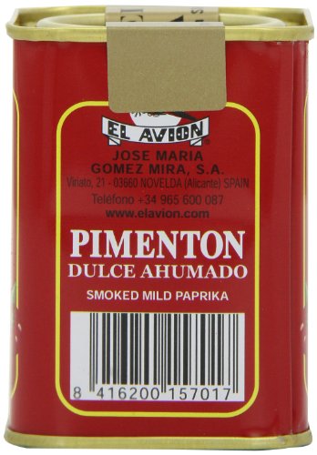 El Avion Pimenton Dulce Ahumado - Smoked Mild Paprika 75g