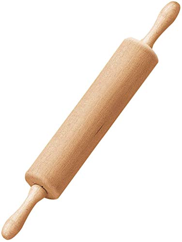 El Dr. Rodillo Oetker con eje de metal, rodillo como accesorios para hornear, rodillo para hornear de madera de haya para rodillo - estable y duradero (dimensiones: Ø 6.3 x 44 cm), cantidad: 1 pieza