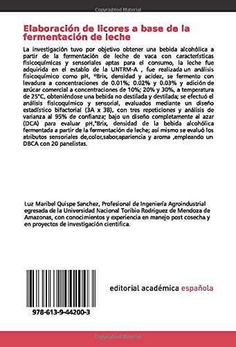 Elaboración de licores a base de la fermentación de leche