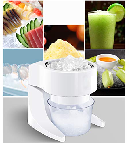Eléctrica Triturador De Hielo, Profesional Máquina De Cono De Nieve, Resistentes Disco Triturador Máquina De Hielo Ice Crusher Para Cocteles Y Granizados