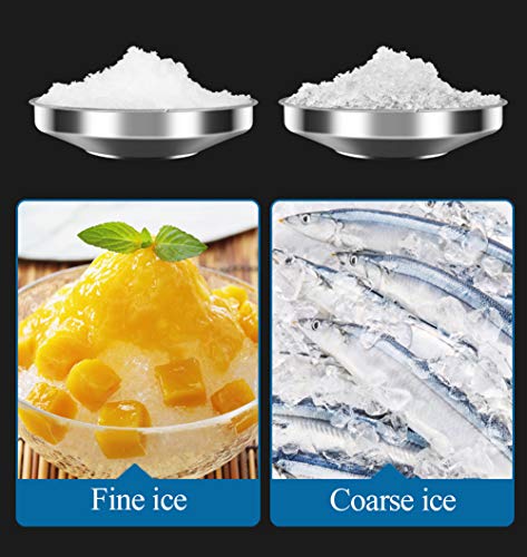 Eléctrica Triturador De Hielo, Profesional Máquina De Cono De Nieve, Resistentes Disco Triturador Máquina De Hielo Ice Crusher Para Cocteles Y Granizados
