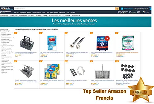 ELECTROHOGAR® - Ruedecillas Lavavajillas - Juego 8 Ruedas para Cesto Superior - Repuesto para Zanussi, AEG, Electrolux, Ikea.