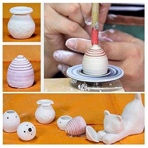 Elikliv Cerámica Bricolaje Manualidades Máquina Con USB, Eléctrico Loza Rueda Máquina, Mini Loza Torno Cerámica Rueda, Cerámica Arcilla Potter Kit