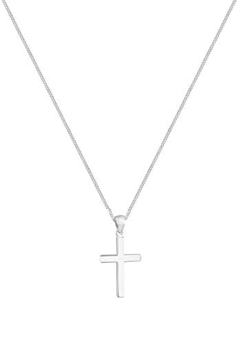 Elli Collares Básico Colgante cruz religioso en plata de ley 925