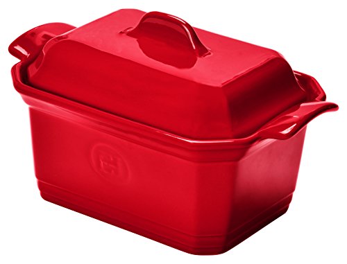 Emile Henry EH349706 Fuente para Foie Gras, cerámica, 19 x 12 x 7,3 cm, Granate
