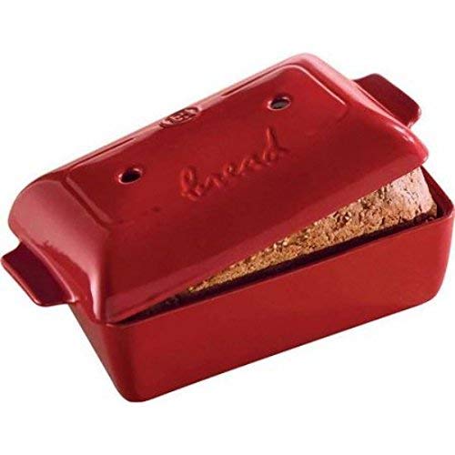 Emile Henry Grand Cru EH345504 - Pan de Molde de Cerámica, 22 x 13 cm, 1,8 litros, Marron ( Granad Cru)