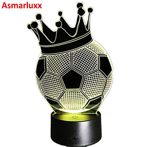 Emperor Crown Design Luz holográfica Luz de ilusión Creativa Luz Nocturna Novedad Acrílico Luz Ambiental