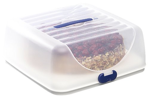 Emsa Superline Contenedor, Blanco y Azul, 35.1x15x36.1 cm