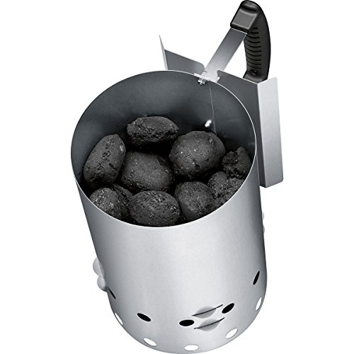 Encendedor eléctrico de Barbacoa para carbón o briquetas, Recipiente de Acero Inoxidable con Capacidad 1,5 Kg, 600W, tendrás preparada de Forma fácil y Segura Unas brasas de carbón en 10-20 Minutos
