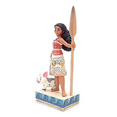 Enesco Disney Traditions Figurita Moana (Vaiana), Resina, Multicolor, 8.9 x 5.1 x 17.1 cm