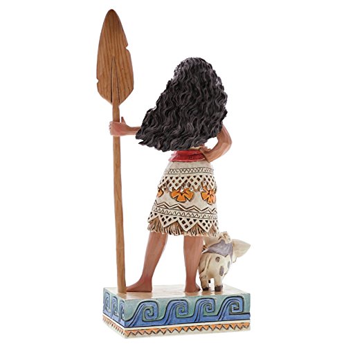 Enesco Disney Traditions Figurita Moana (Vaiana), Resina, Multicolor, 8.9 x 5.1 x 17.1 cm