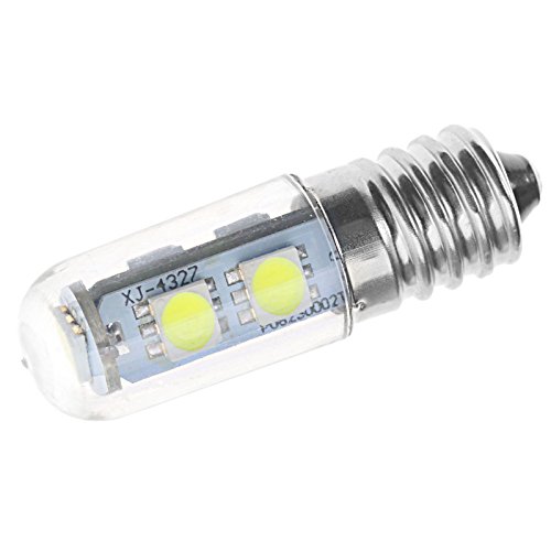 ENET 2 x E14 luz blanca fría 1 W 7 LED 220 V Mini bombilla de maíz foco gama de luz campana refrigerador lámpara