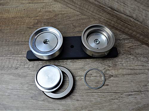 Enterprise Products - Micro - Máquina de chapas - Con 100 piezas y cortador circular - Troquel intercambiable de 45mm