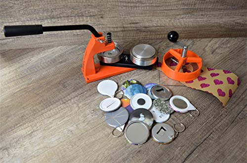 Enterprise Products - Micro - Máquina de chapas - Con 100 piezas y cortador circular - Troquel intercambiable de 58mm