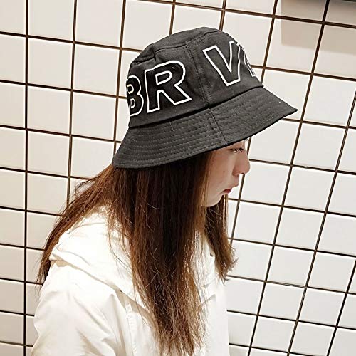 ERCZYO Marea Viva Hombres y Mujeres Salvajes Sombrero literaria Letras ollas del Sol del Sombrero del Sombrero de Visera Salidas al Aire Libre (Color : White, Size : Adjustable)